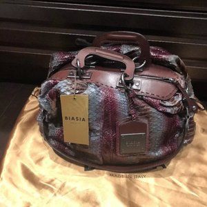 Biasia Snakeskin Tote